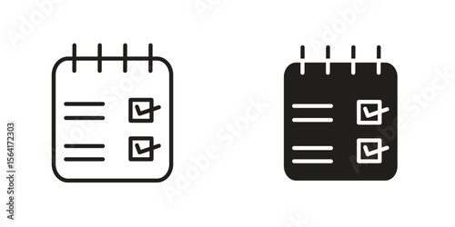 Reservation icon Design Illustrations. editable web icons