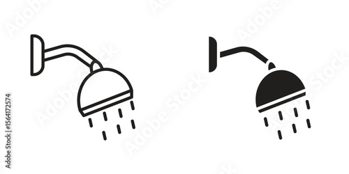 Shower Head icon Design Illustrations. editable web icons