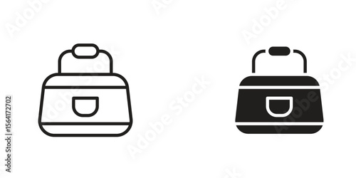 Sports bag icon Design Illustrations. editable web icons