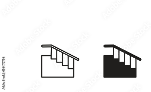 Stairs icon Design Illustrations. editable web icons