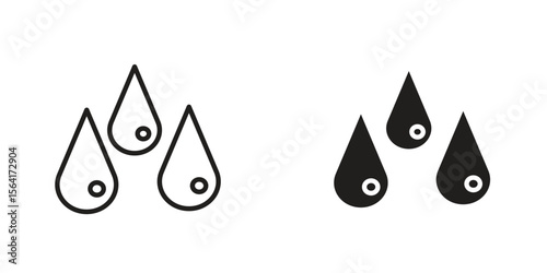Tear drop icon Design Illustrations. editable web icons