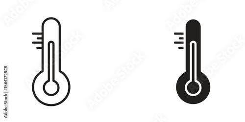 Thermometer icon Design Illustrations. editable web icons