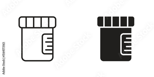 Urine test icon Design Illustrations. editable web icons