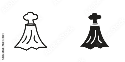 Volcano icon Design Illustrations. editable web icons