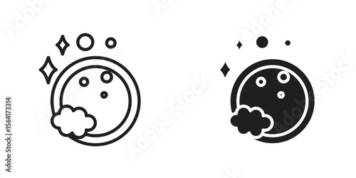 Washing dishes icon Design Illustrations. editable web icons