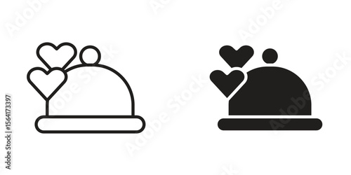 Wedding dinner icon Design Illustrations. editable web icons