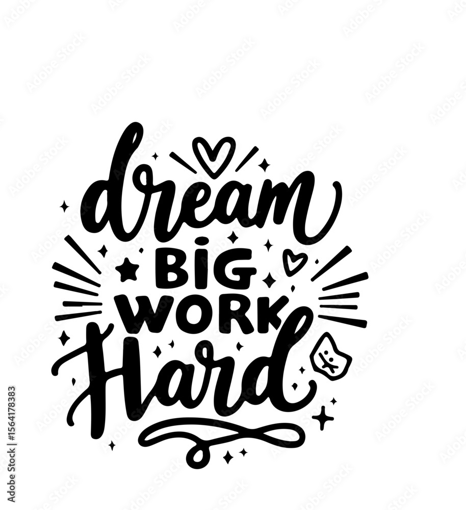 Naklejka premium dream big 