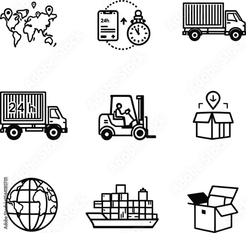Global logistics and shipping services: worldwide delivery, distribution, and supply chain solutions