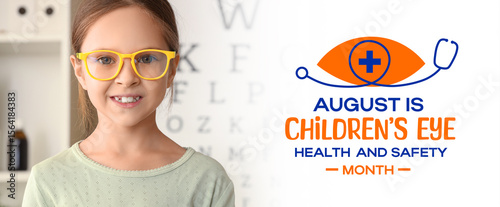 Cute little girl with eyegl...