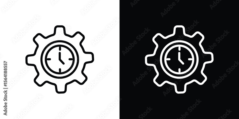 Trendy icons in line style. Editable black and white strokes Trendy icons in line style. Editable black and white strokes