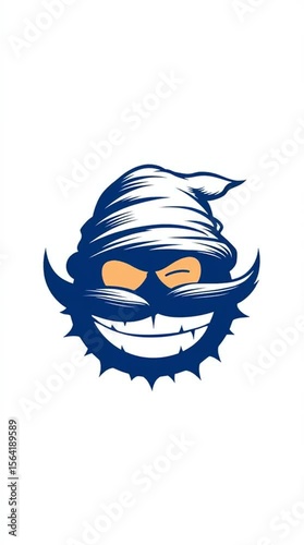 Smiling Bandit Mascot Logo