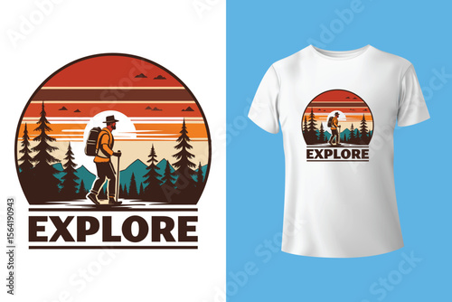 I'd hiking go to adventure T shirt Design
