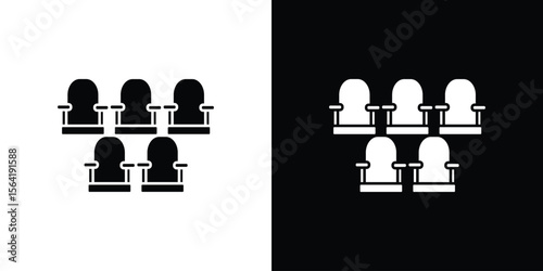 Cinema seat icon Vector Logo Template for graphic and web design.