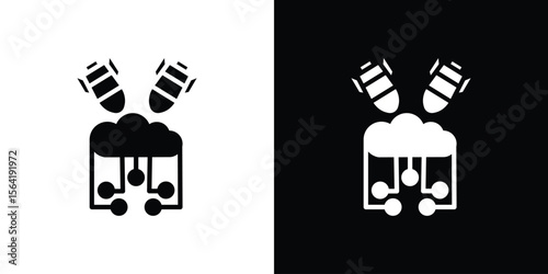 DOS icon Vector Logo Template for graphic and web design.
