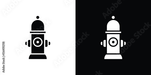 Fire hydrant icon Vector Logo Template for graphic and web design.