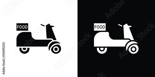 Food delivery icon Vector Logo Template for graphic and web design.