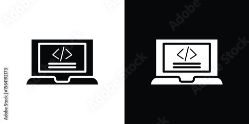 Front end icon Vector Logo Template for graphic and web design.