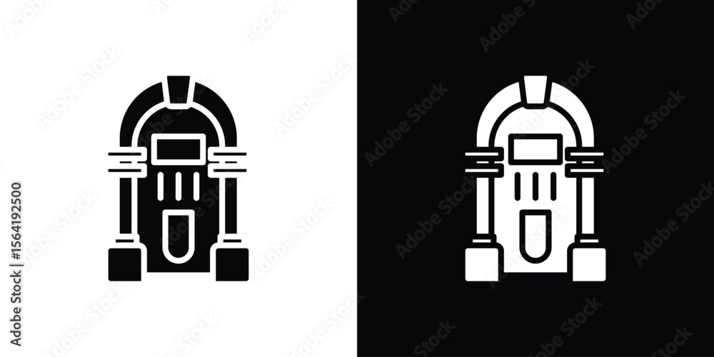 Fototapeta premium Jukebox icon Vector Logo Template for graphic and web design.