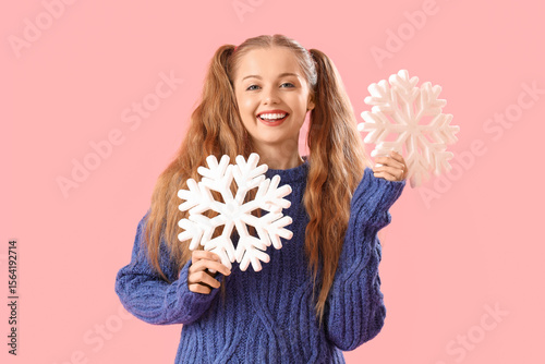 Beautiful happy young woman...