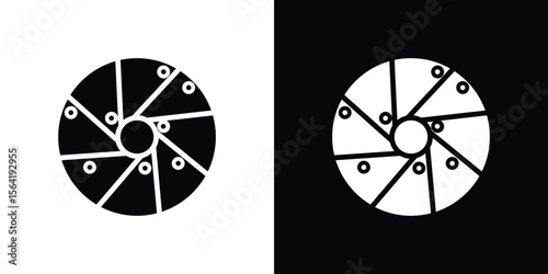 Perpetual motion icon Vector Logo Template for graphic and web design.