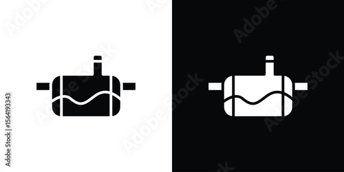 Sewerage tank icon Vector Logo Template for graphic and web design.