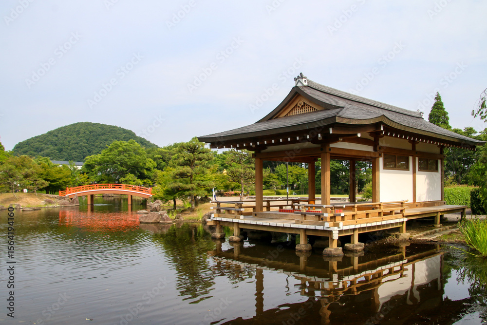 Naklejka premium 紫式部公園