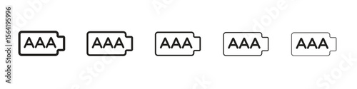 AAA battery icon for your web site design, logo, app, UI.