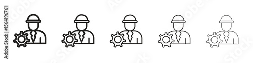 Civil Engineer icon for your web site design, logo, app, UI.