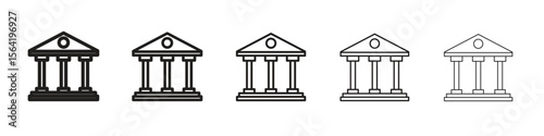 Courthouse icon for your web site design, logo, app, UI.