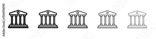 Courthouse icon for your web site design, logo, app, UI.