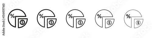 Dividend yield icon for your web site design, logo, app, UI.