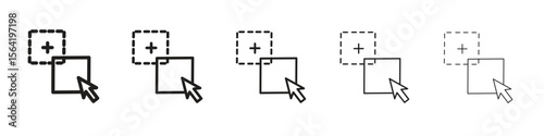 Drag and drop icon for your web site design, logo, app, UI.