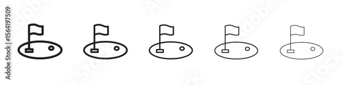 Golf yard icon for your web site design, logo, app, UI.