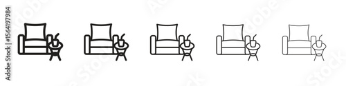Lounge icon for your web site design, logo, app, UI.
