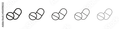 Pills icon for your web site design, logo, app, UI.
