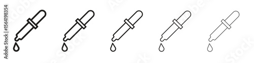 Pipette icon for your web site design, logo, app, UI.