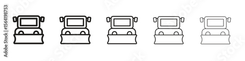 Snowplow icon for your web site design, logo, app, UI.