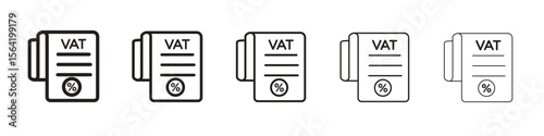 Value added tax VAT icon for your web site design, logo, app, UI.