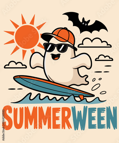 Vintage Funny Summerween Spooky Summer Halloween