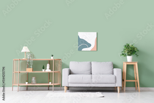Stylish interior of living ...