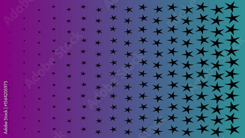 Seamless geometric pattern with geometric shapes/ purple background/ violet background wit stars .