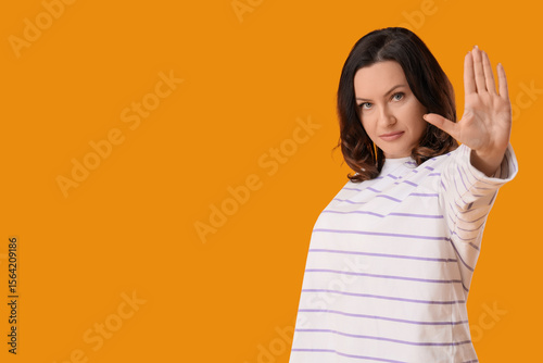 Beautiful displeased mature...