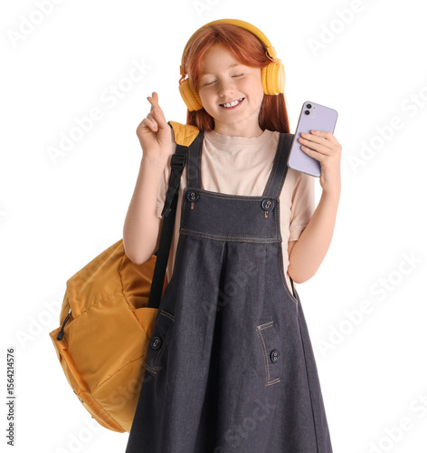 Cute ginger girl with moder...