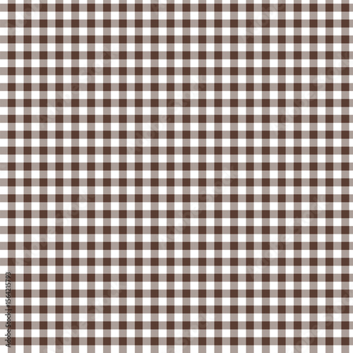 Brown and White Gingham Pattern Background 