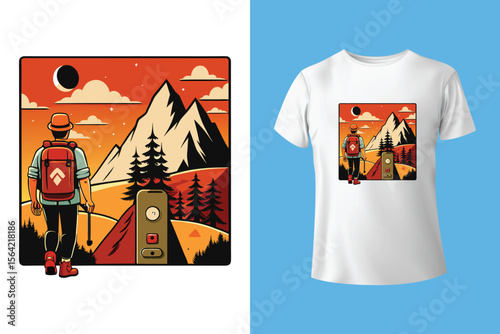 hiking is love t shirt design template, hiking and trail graphic t-shirt, nature lover tee