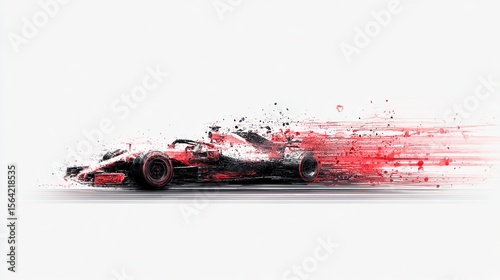 and keyword list based on the image

 Red Formula 1 Race Car Speed Blur Abstract
