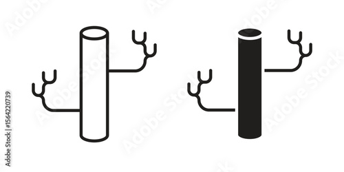 Blood vessel icon. Vector Illustration. Isolated vector Illustration. EPS Illustration.