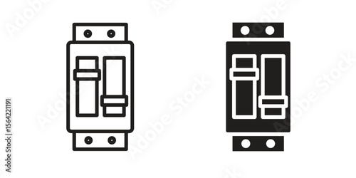 Circuit Breaker icon. Vector Illustration. Isolated vector Illustration. EPS Illustration.
