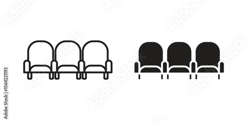 Cinema seat icon. Vector Illustration. Isolated vector Illustration. EPS Illustration.
