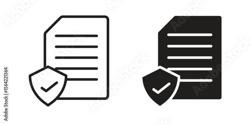 Contract coverage icon. Vector Illustration. Isolated vector Illustration. EPS Illustration.